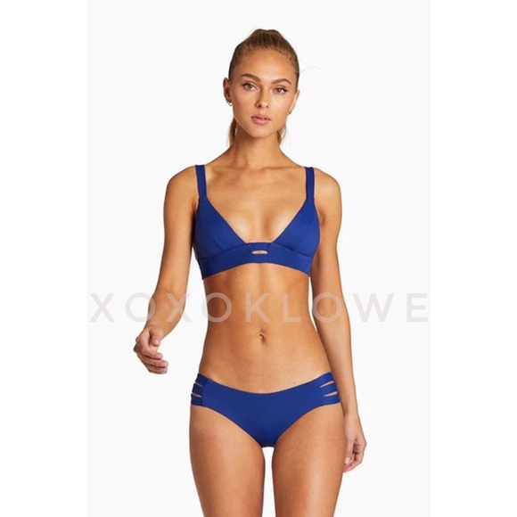 Vitamin A Neutra Bralette Bikini Top in Deep Blue NWT - Picture 4 of 13